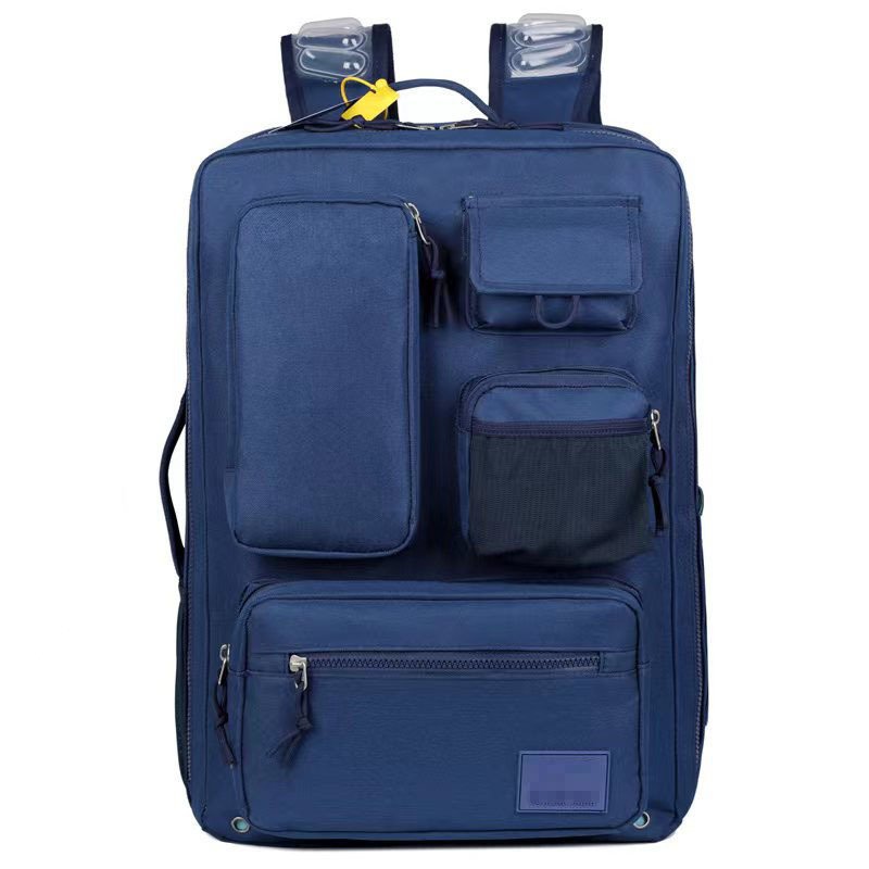 Vapetix 17-inch-17-inch Fashion padded dual-shoulder backpack with 3D external pockets, casual large capacity men's travel – Bild 8