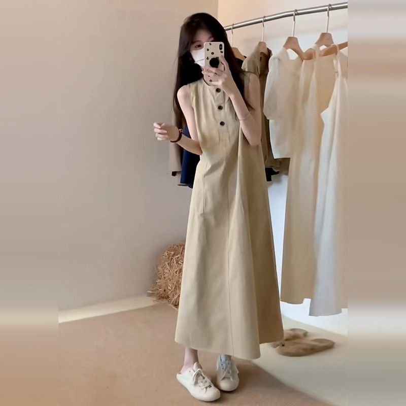 Vapetix M-3XL Cute and loose sleeveless summer dress for women, new style, temperament, slender, fishing style, l – Bild 5