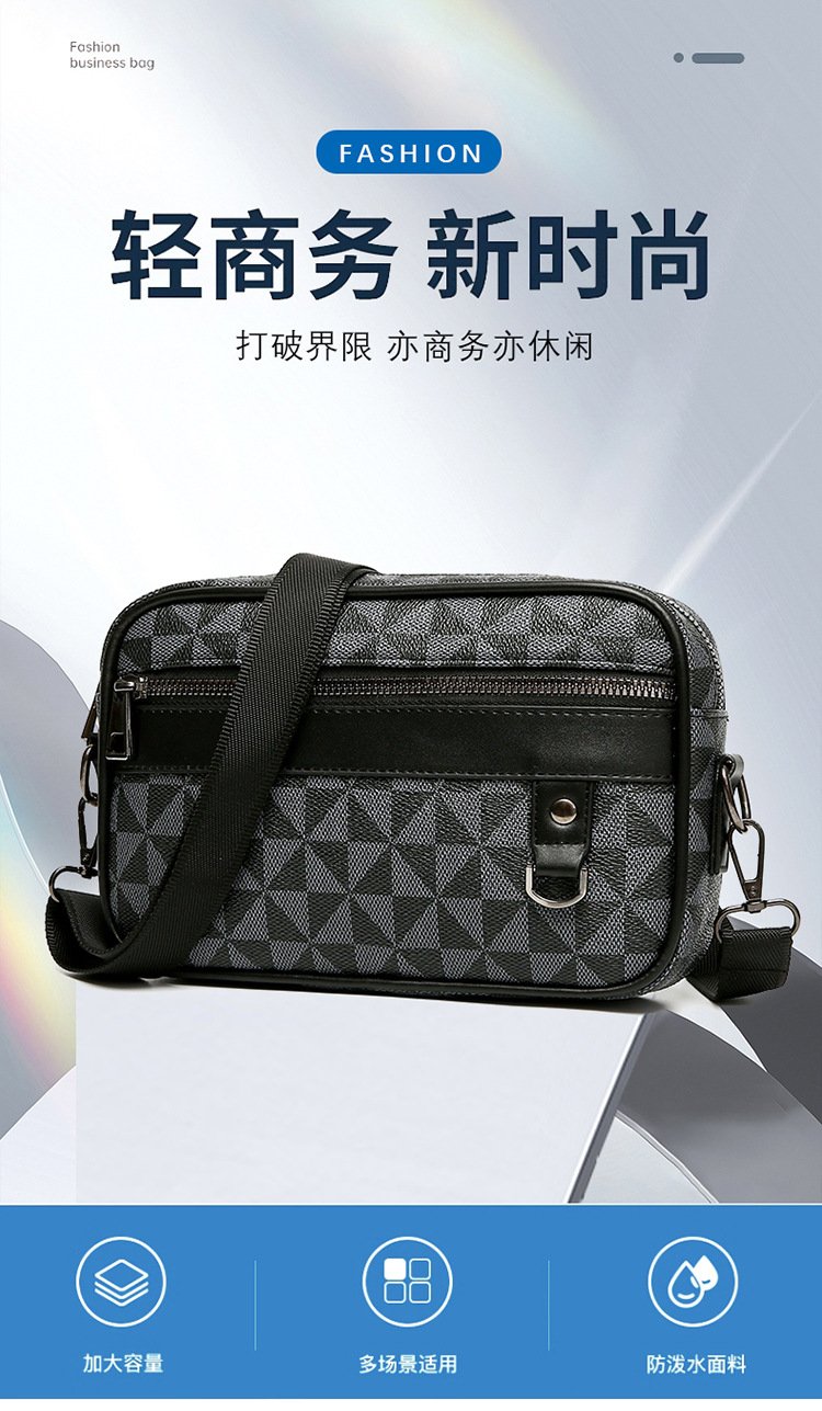 Vapetix Free Size-Free Size Men's Bag High-Grade Crossbody Bag Men's Bag Casual Fashion Trend Single Shoulder Bag Business Comm – Bild 8