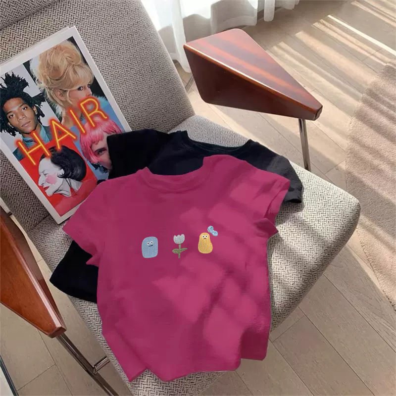 Vapetix S-2XL Turns heads everywhere! Japanese-style milky-soft pastel yellow short-sleeve T-shirt for women—2025 – Bild 8