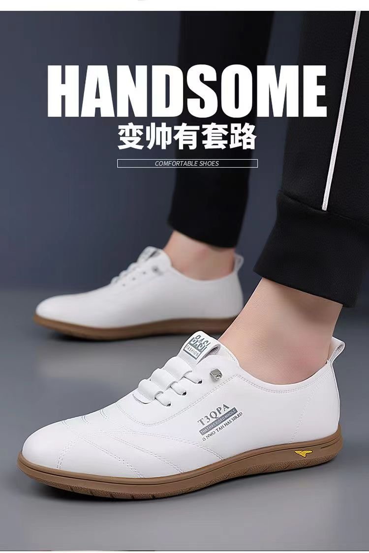 Vapetix 39-44 Men's Casual Leather Shoes Spring Summer British Style Business Men's Shoes Fashion Match Work Shoe – Bild 7