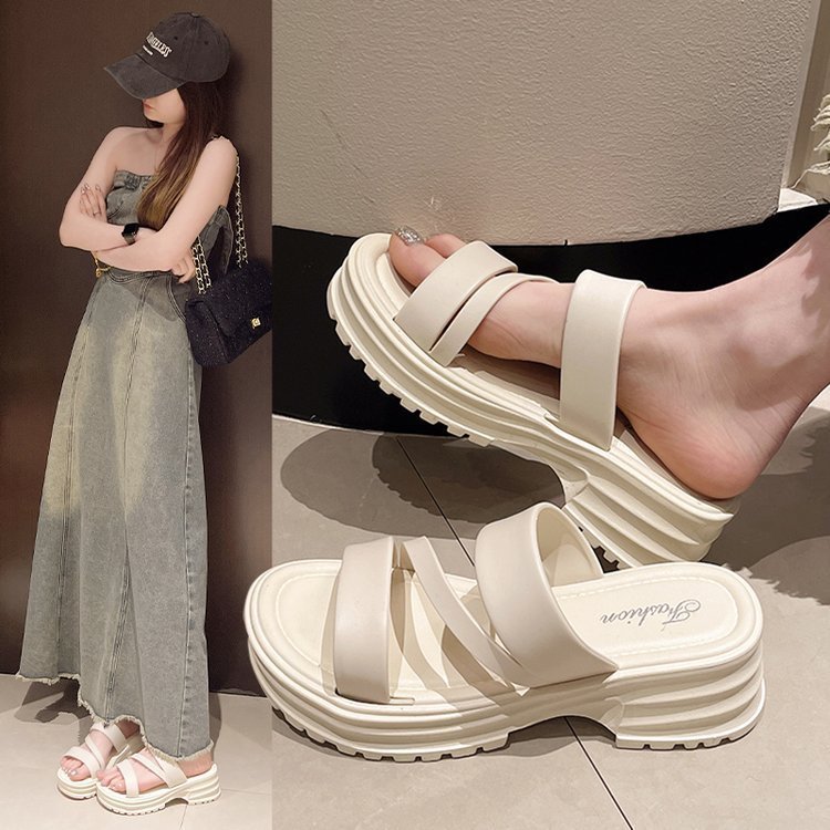 Vapetix 35-40 Fairy sandals women's outdoor summer all-match retro comfortable thick-soled flat sandals trendy – Bild 8