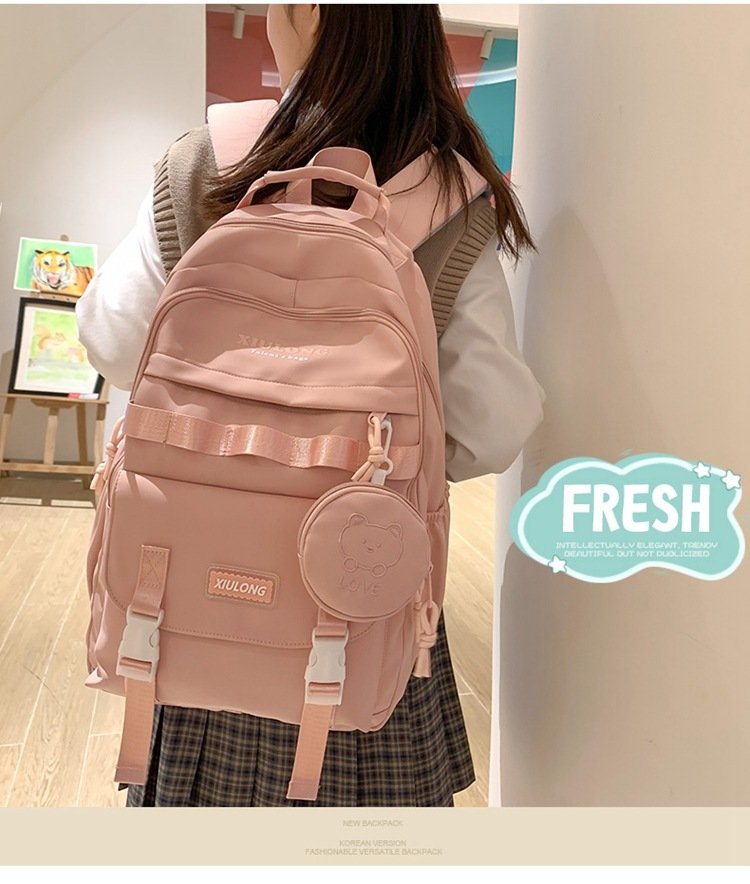 Vapetix Free Size-Free Size Multi-layer backpack, stylish middle school student school bag for girls, high school students, Jap – Bild 9