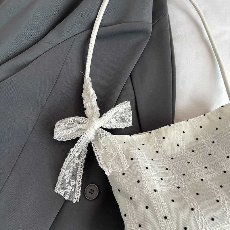 Vapetix Universal code-Universal code Super popular niche polka dot bag for women's new fashionable and versatile one-shoulder underarm b – Bild 6