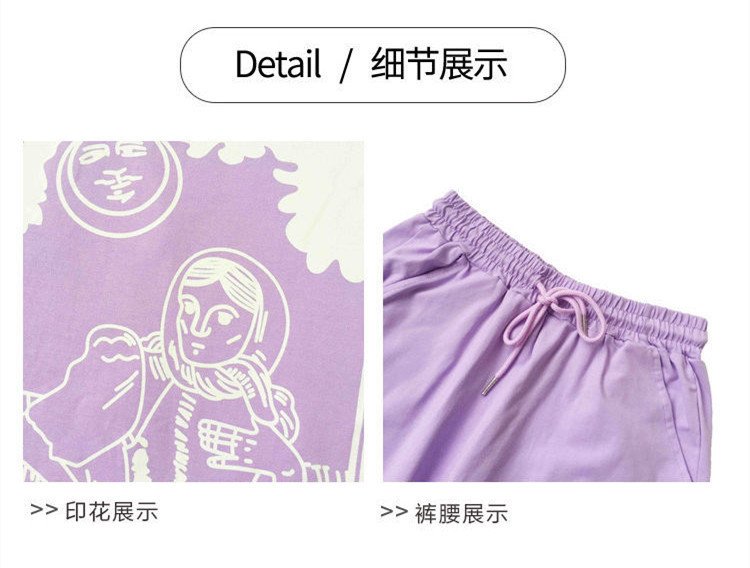 Vapetix M-XXXXL Summer Korean Style Casual Sports Set for Women: Short Sleeve T-Shirt and Shorts, Plus Size Loose a – Bild 8