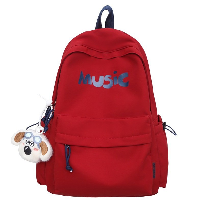 Vapetix Small number-Large + Pendant Large Capacity Dual-Shoulder Bag Fashionable for Men and Women Simple Music Print Commuting Travel – Bild 9