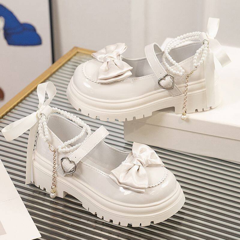 Vapetix 31-46 31 32 33 petite Mary Jane mini leather shoes for students, spring and autumn princess style, thick – Bild 7