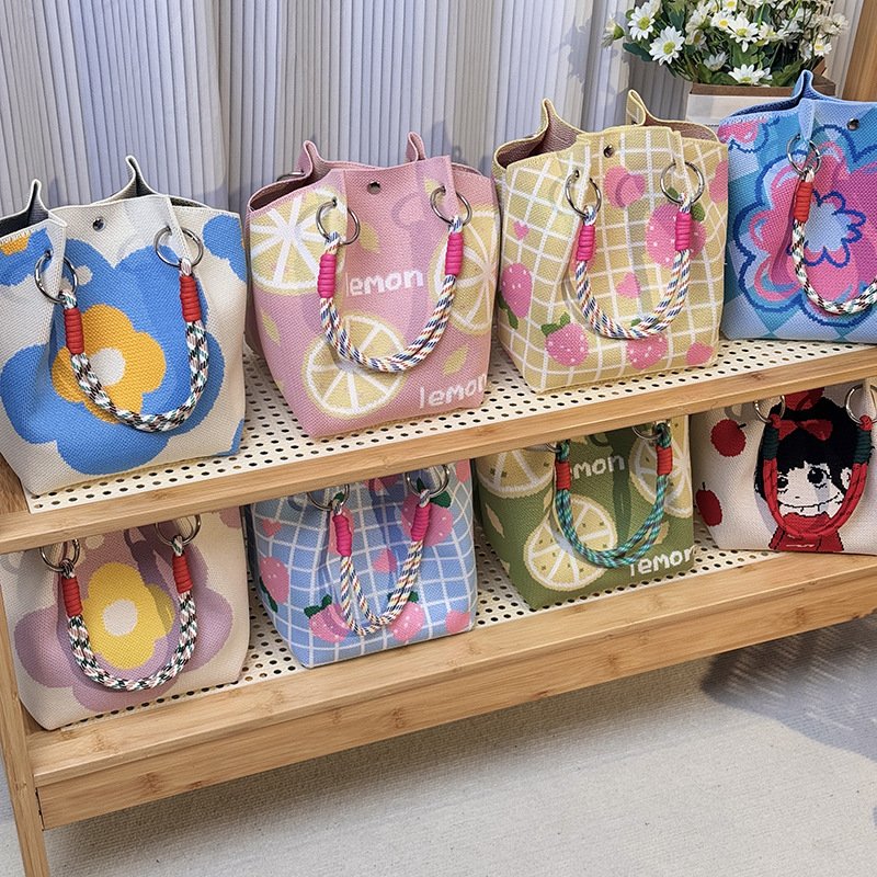 Vapetix Clasp bag-Clasp bag 100 Cross-border Knitted Hand-held Bags for Outdoor Travel, Versatile Handbags for Work Commute, Bo – Bild 7