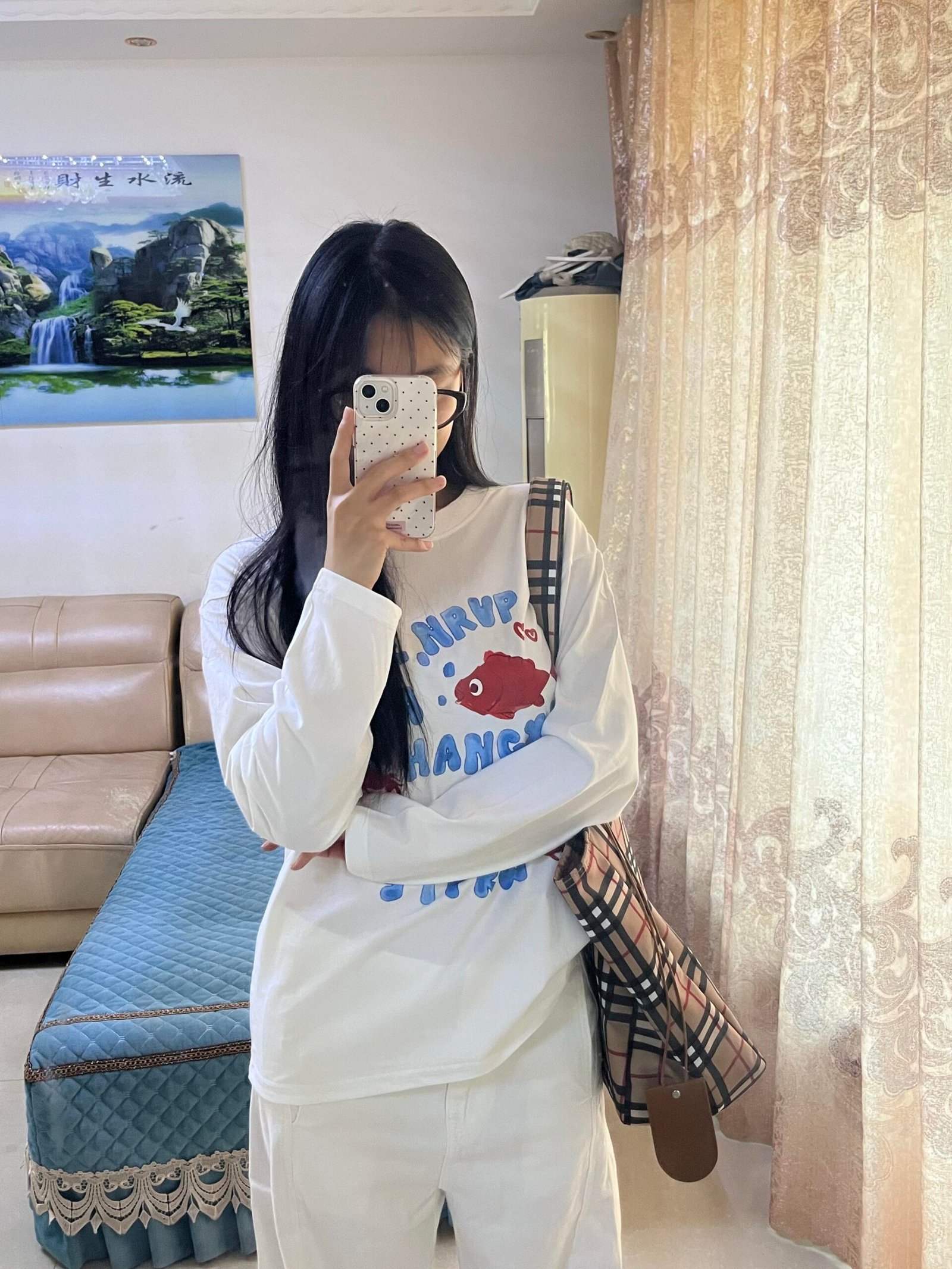 Vapetix M-2XL High-quality【21-ply pure cotton 220g (combed tight)】new spring and autumn long-sleeved women's prin – Bild 2