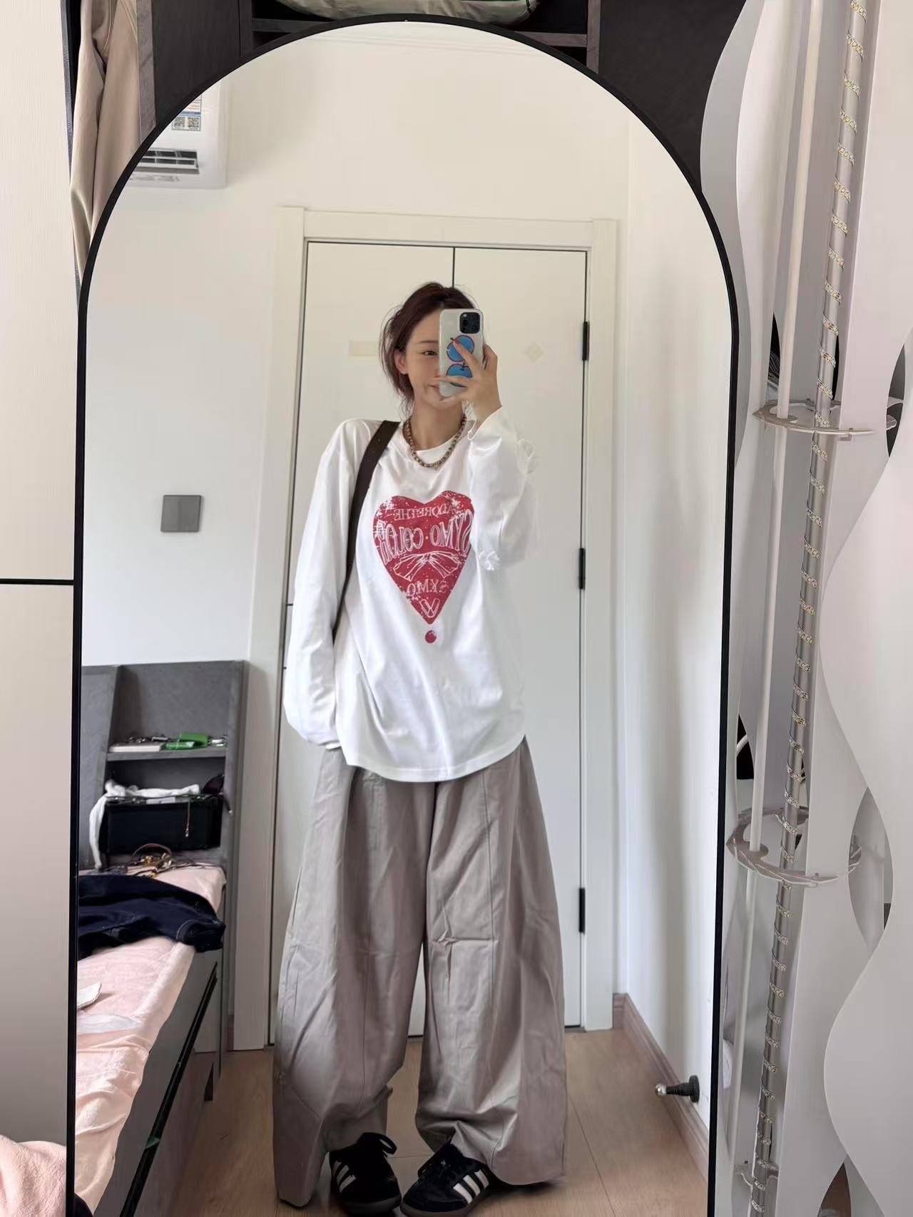 Vapetix M-2XL High-quality【21-ply pure cotton 220g (combed tight)】new spring and autumn long-sleeved women's prin – Bild 2