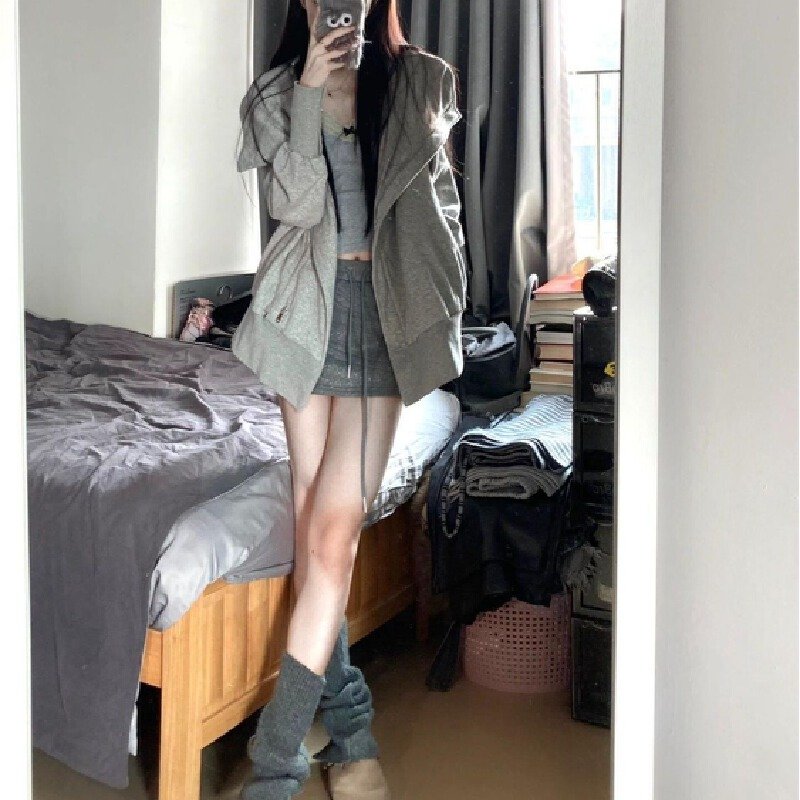 Vapetix M-2XL Thin/Thick Padding Original Work Cotton Composite Outer Sweatshirt for Women – Bild 5