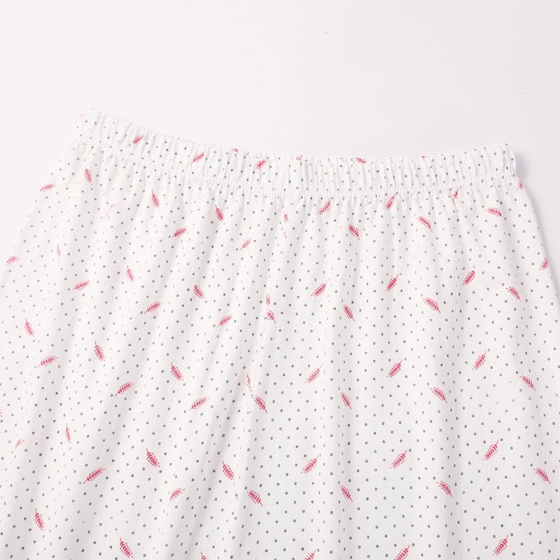 Vapetix XL-XXXL Women's Pure Cotton Home Pants Sleep Pants Loose Plus Size Fat Big Size Summer Thin 9/10 Inseam Air – Bild 4