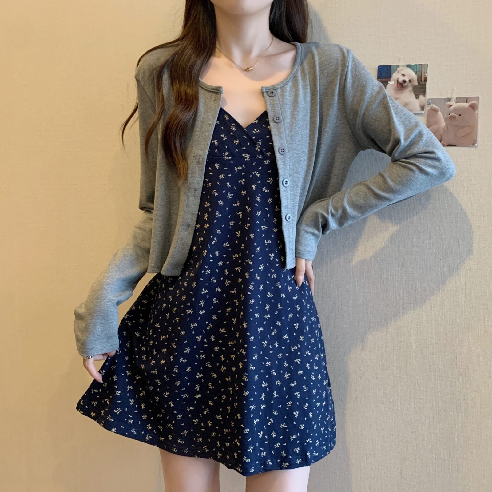 Vapetix M【Suggested 80-100 lbs】-4XL 【Recommended for 180-200 lbs】 Plus-size plus MM age-defying spaghetti strap dress women summer 2025 high-end open front one-piece – Bild 8