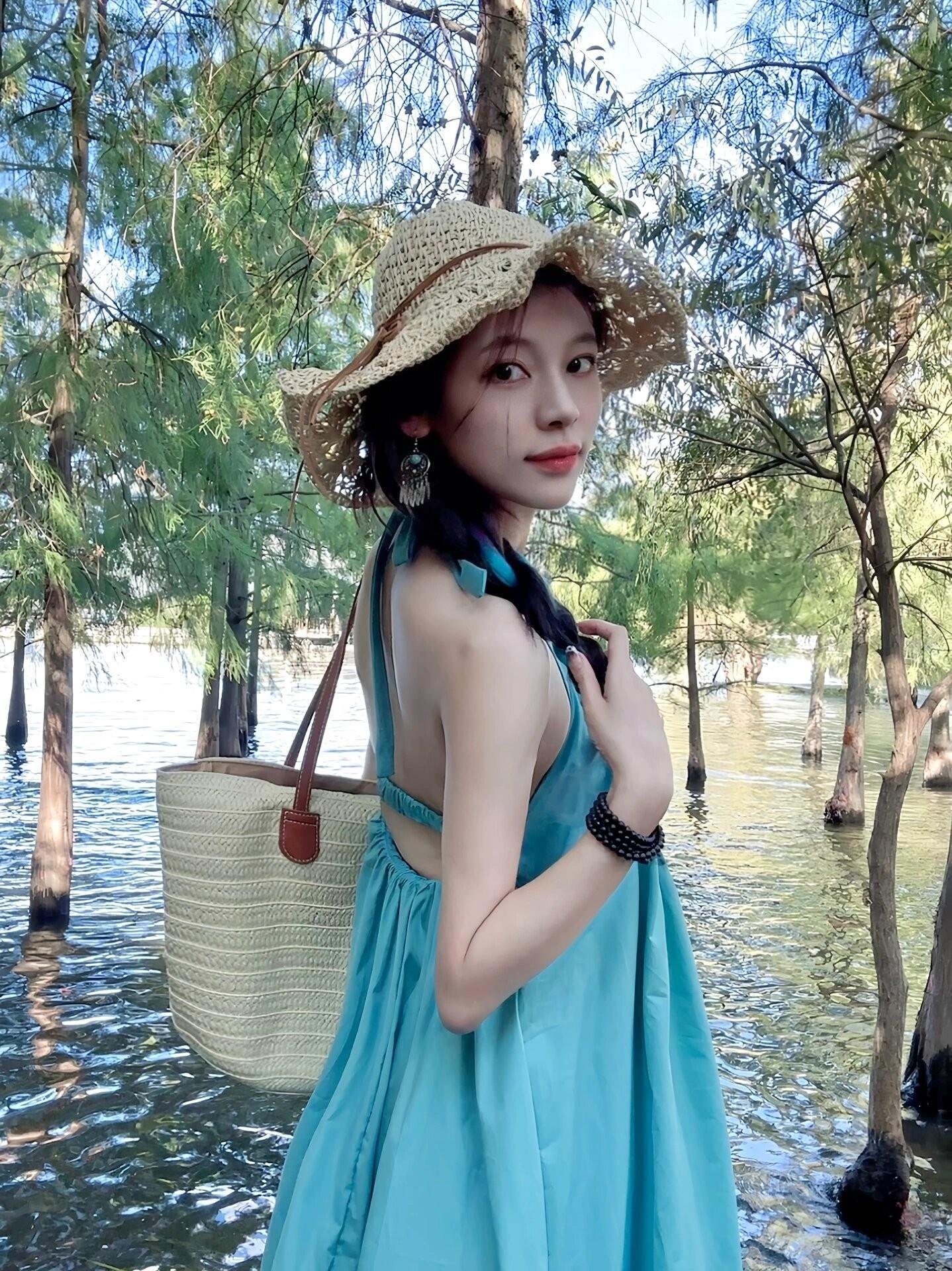 Vapetix S-XL Dopamine Skirt Sanya Beach Vacation Sand Skirt Loose Backless Straps Dress Women Age-Defying Neckli – Bild 4