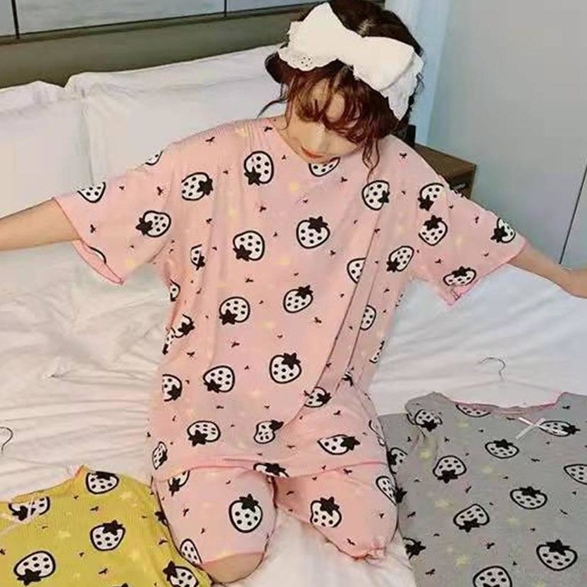 Vapetix M-Free Size Korean Version Southeast Asia Sweet White Goose Loose Summer New Women's Cute Cartoon Homecoming Cl – Bild 6