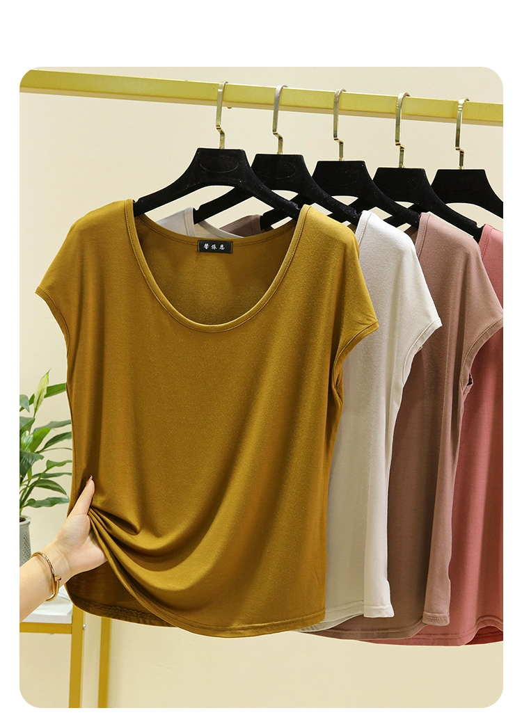 Vapetix M (Recommended 80-110 lbs)-2XL (Recommended for 150-170 lbs) Relaxed Modal Sleeveless Top for Women, Summer Inner Thin Tank Top, Plus Size Casual Top, Versatile – Bild 8