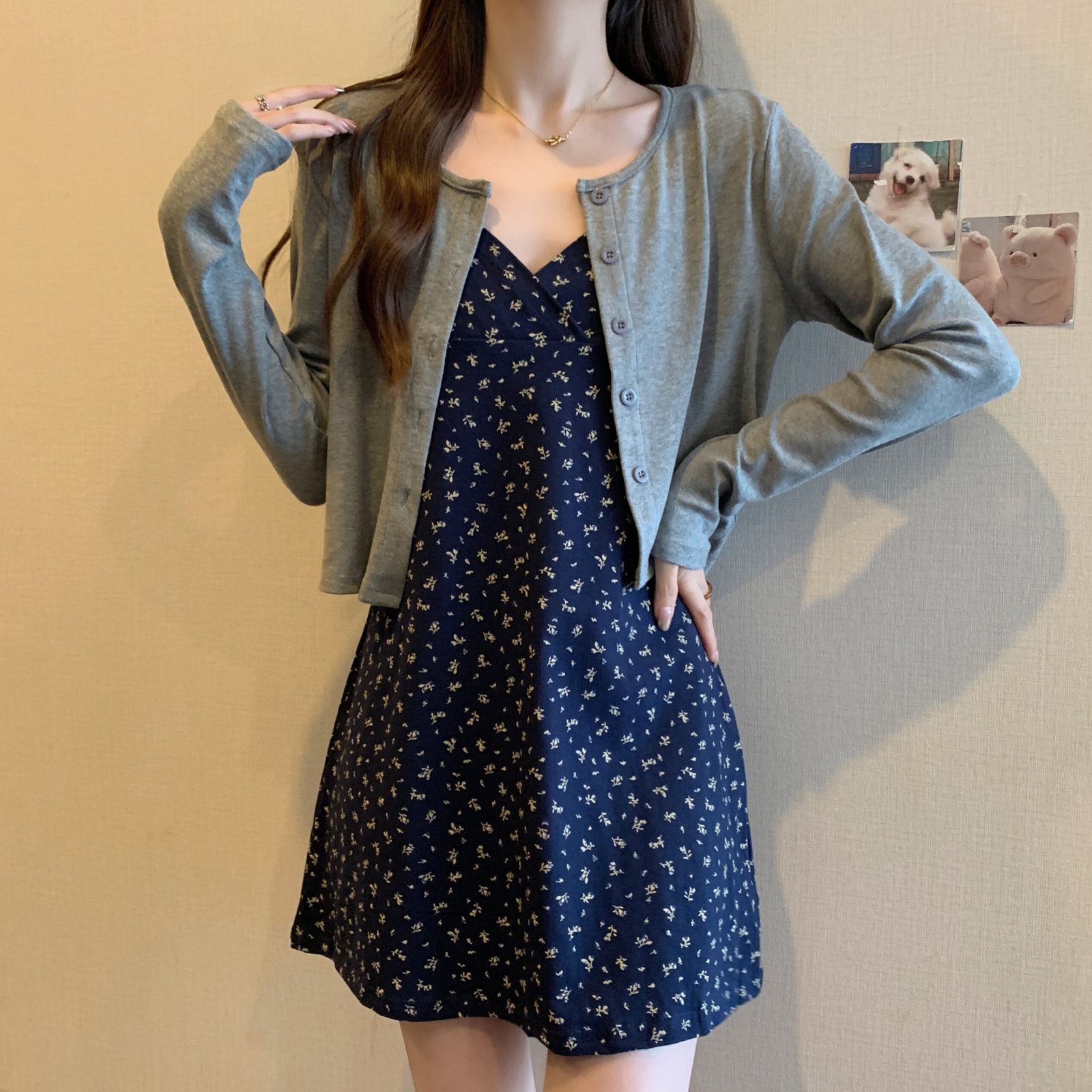 Vapetix M【Suggested 80-100 lbs】-4XL 【Recommended for 180-200 lbs】 Plus-size plus MM age-defying spaghetti strap dress women summer 2025 high-end open front one-piece – Bild 9