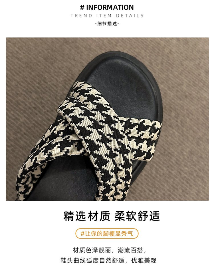 Vapetix 35-40 Women's Summer Outdoor Wear Thick Sole Half Sandal with Relaxed Bottom Sandal Slippers – Bild 8