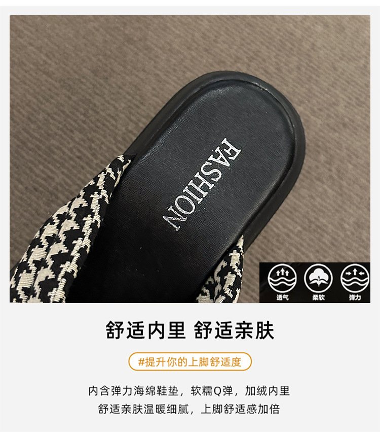 Vapetix 35-40 Women's Summer Outdoor Wear Thick Sole Half Sandal with Relaxed Bottom Sandal Slippers – Bild 9