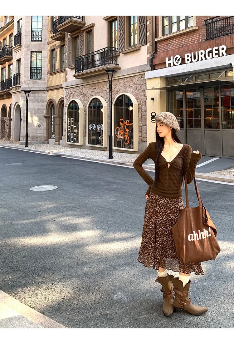 Vapetix S-XL Original lace inner wear base top women autumn winter high-end long sleeve t-shirt lace V-neck two- - 图片 4