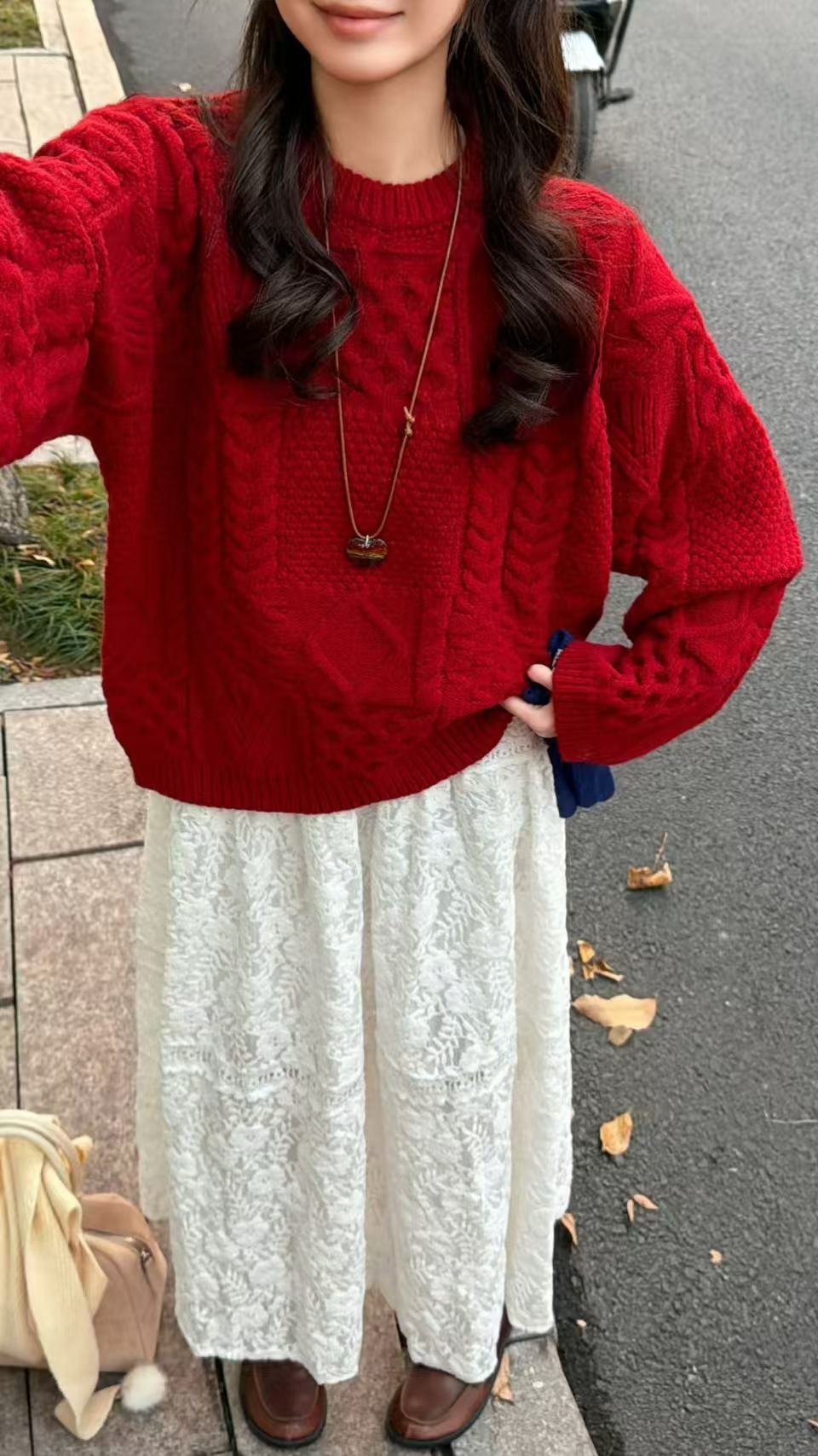 Vapetix Free Size-Free Size Imagine SAILORMOON New 2025 Winter Elegant Crew Neck Christmas Atmosphere Fashion Slim Women's Swea - 图片 5