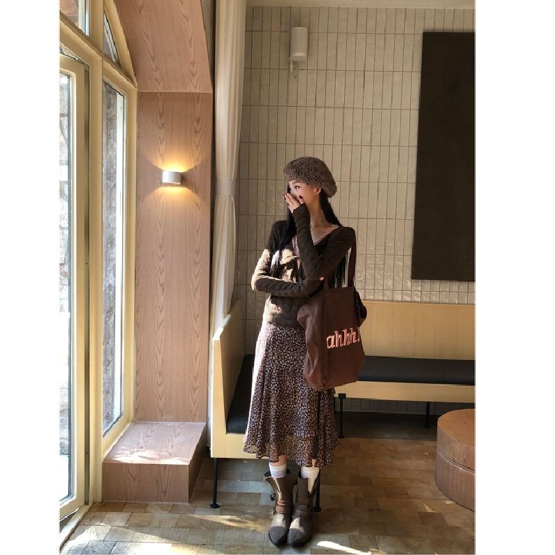 Vapetix S-XL Original lace inner wear base top women autumn winter high-end long sleeve t-shirt lace V-neck two- - 图片 5