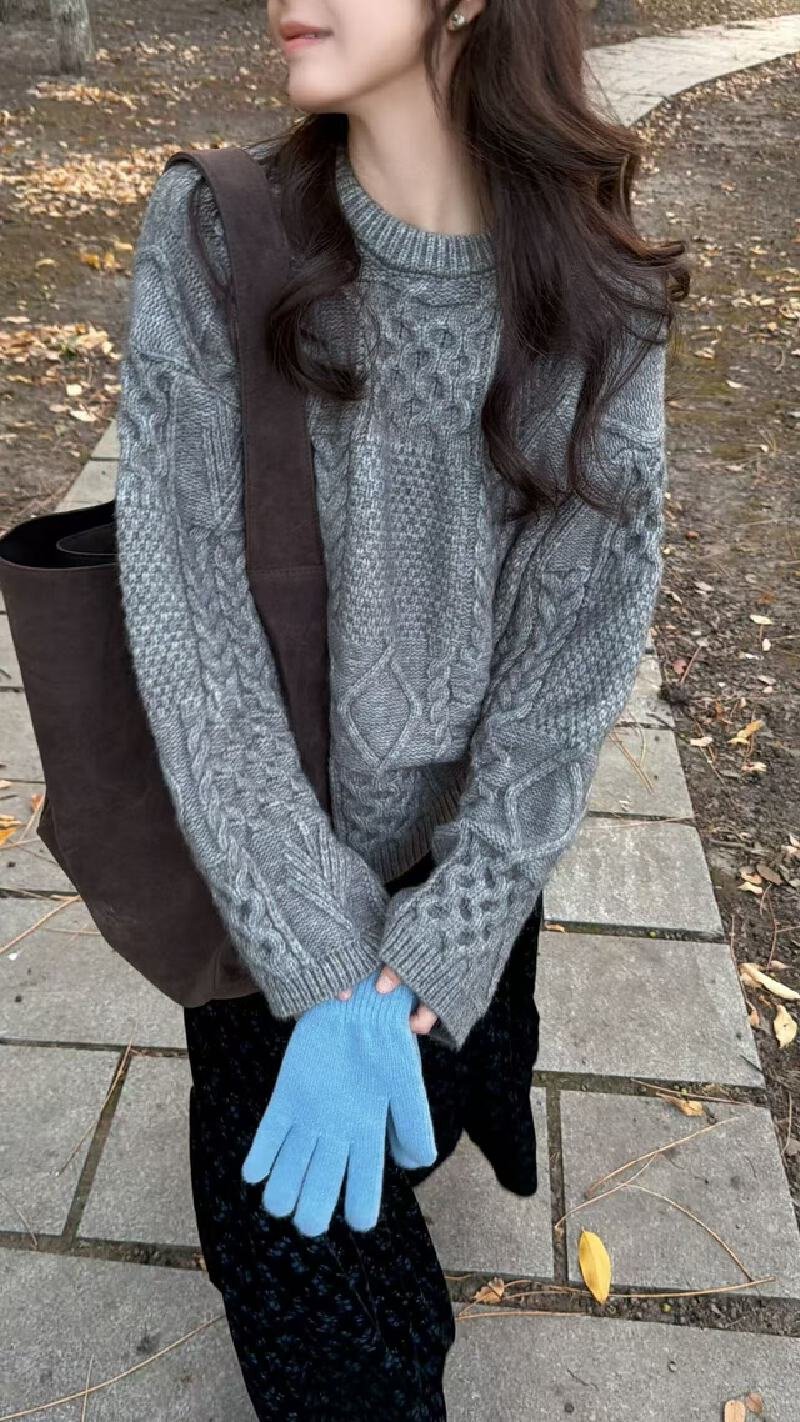 Vapetix Free Size-Free Size Imagine SAILORMOON New 2025 Winter Elegant Crew Neck Christmas Atmosphere Fashion Slim Women's Swea - 图片 7