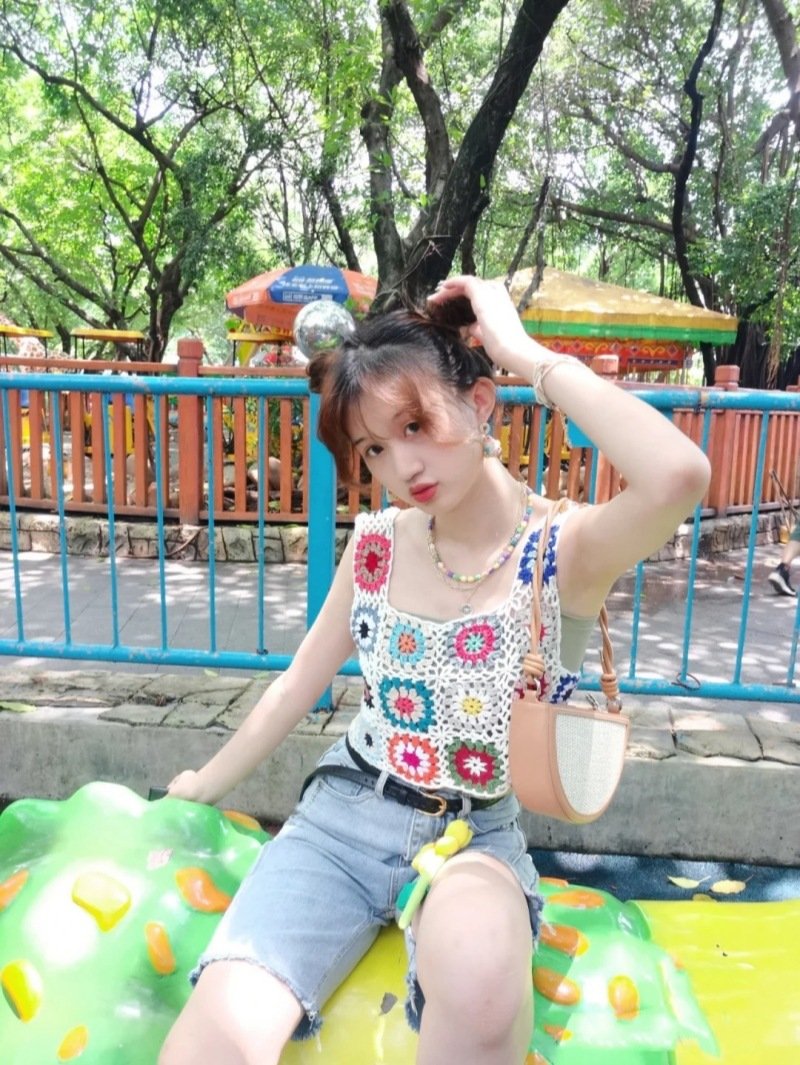 Vapetix Free Size-Free Size European and American Cross-border Crocheted Floral Knitted Strappy Women's Sexy Fashionable Beach - 图片 5