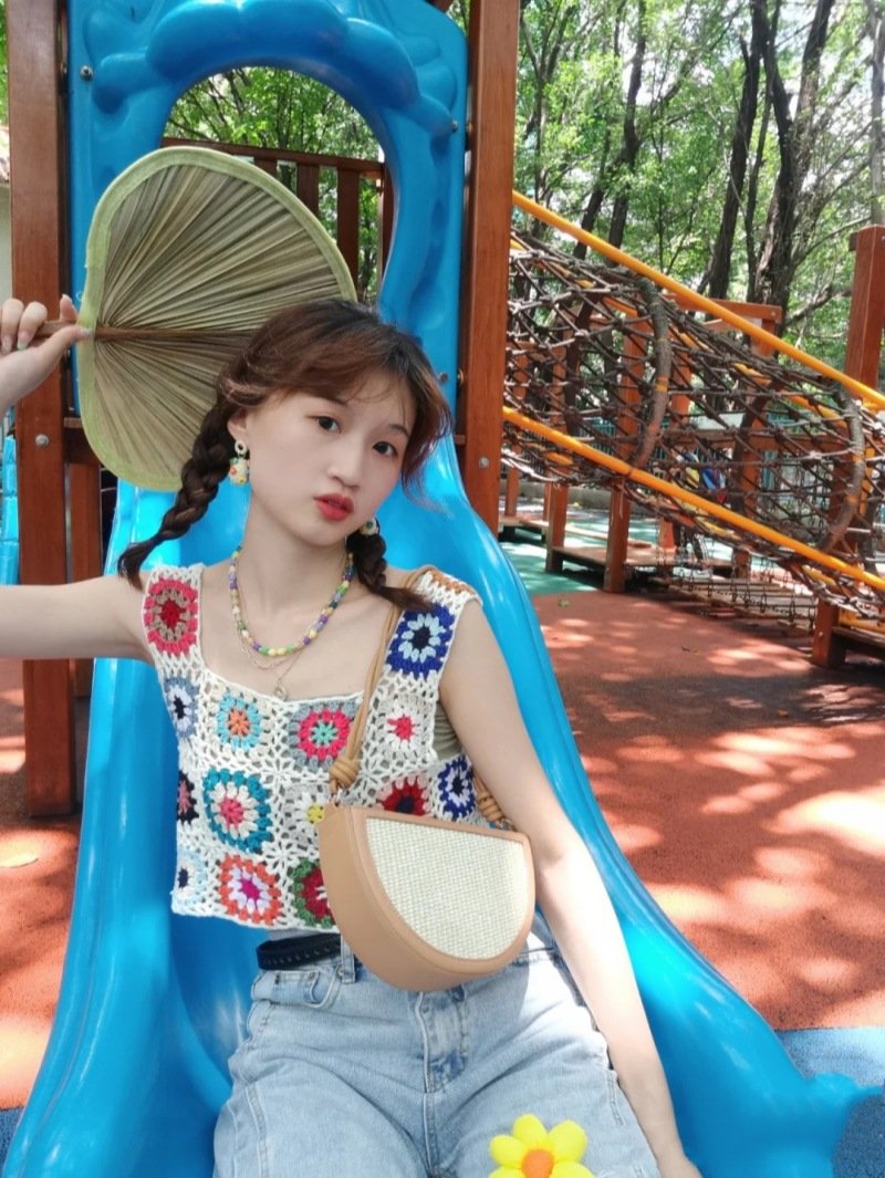 Vapetix Free Size-Free Size European and American Cross-border Crocheted Floral Knitted Strappy Women's Sexy Fashionable Beach - 图片 9