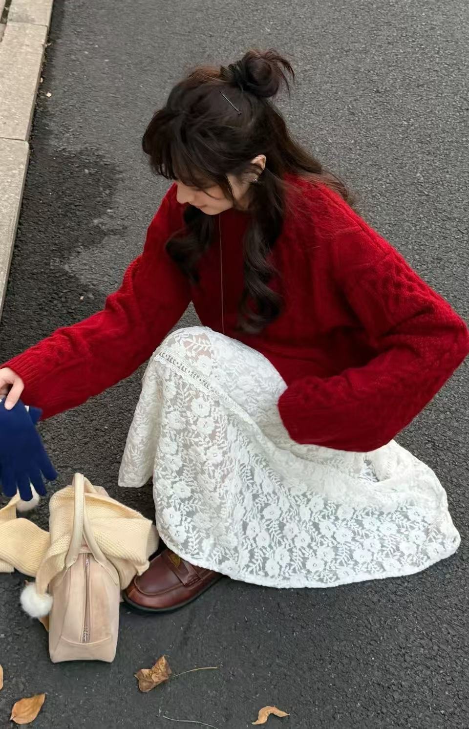 Vapetix Free Size-Free Size Imagine SAILORMOON New 2025 Winter Elegant Crew Neck Christmas Atmosphere Fashion Slim Women's Swea - 图片 8